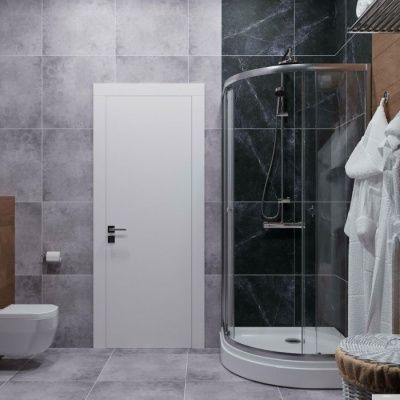 Triton Альфа Хром А1 90х90 (прозрачное стекло)