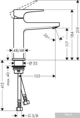 Смеситель Hansgrohe Metropol 74507000