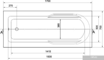 Ванна Cersanit Santana 170x70