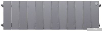Royal Thermo PianoForte 200 Silver Satin (12 секций) боковое подключение