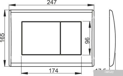 Панель смыва Alcaplast M270
