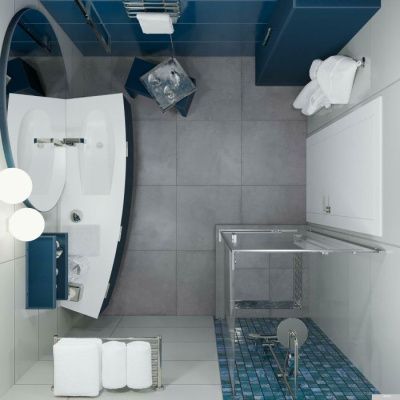 Triton Терра Хром А1 90х90 (прозрачное стекло)