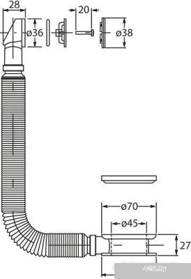 Сифон Bonomini 2990CR70B0