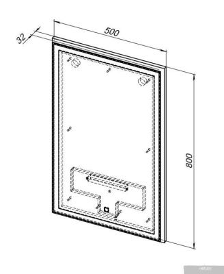 Aquanet Зеркало Nova Lite 50 274679