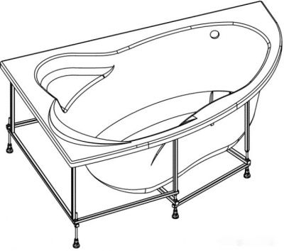 Ванна Roca Luna 170x115 L ZRU9302911