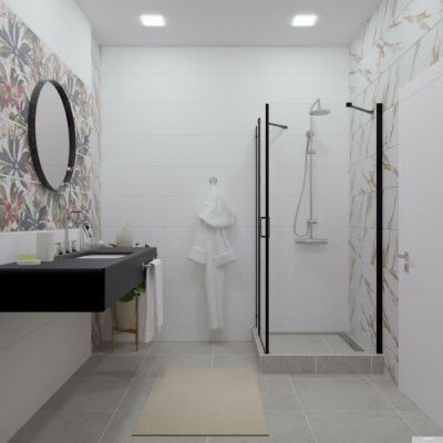 Triton Йота Блэк А1 90х90 без поддона (прозрачное стекло)