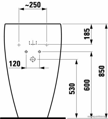 Умывальник Laufen Ilbagnoalessi One 8119714001091