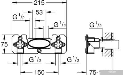 Скрытый механизм Grohe 26449000