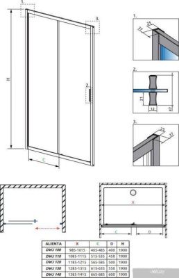 Radaway Alienta DWJ 140 10260140-01-01