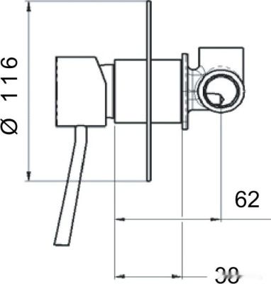 Смеситель Remer Wellness Minimal N 30 L