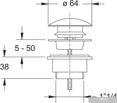 Донный клапан Bonomini 0961ОТ54S7