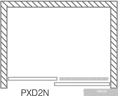 Душевая дверь Roltechnik Proxima Line PXD2N/120 (хром/прозрачное)