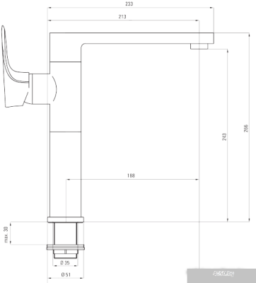 Deante Gardenia BEG W630 (хром/белый)