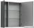 Aquanet Шкаф с зеркалом Алвита 80 00240109 (серый антрацит)