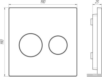 Панель смыва Alcaplast M778 (черный матовый)