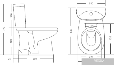 Унитаз Santek Анимо (1WH110038)