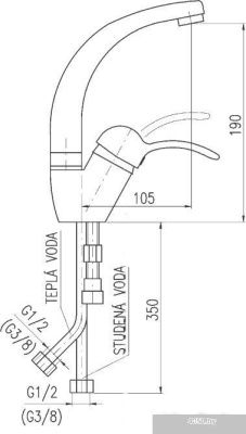 Смеситель Slezak RAV Labe L006.5/2K