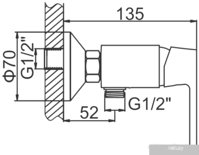 Ledeme H53 L2053W (белый/хром)