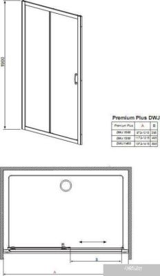 Душевая дверь Radaway Premium Plus DWJ (137 - 141) (33323-01-01N)