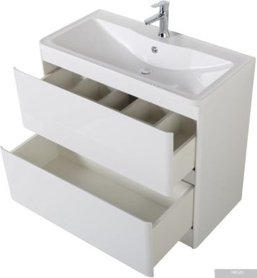 BelBagno Тумба под умывальник Albano-900-2C-PIA-BL (белый глянец)