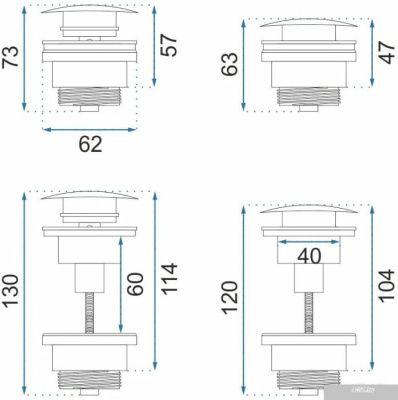Rea Klik-Klak REA-A8585 (матовое золото)