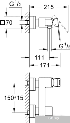 Смеситель Grohe Eurocube 23145000