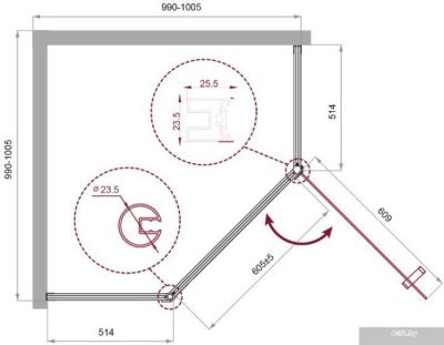 BelBagno UNO-195-P-1-100-C-NERO