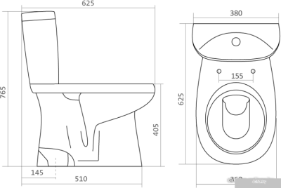 Унитаз Santek Анимо (1WH302136)