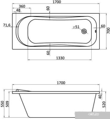 Ванна Santek Тенерифе 150x70 1WH302213 (с каркасом и экраном)