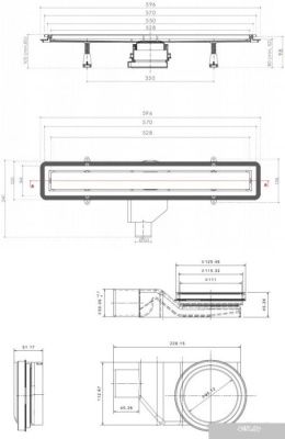 Трап/канал Pestan Confluo Premium Line 550 Gold
