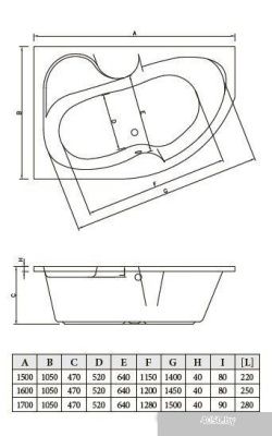 Bonito Home Arizona 170x105 R (с ножками)