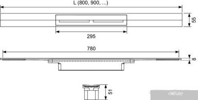 Tece Drainprofile 671000 (сатин)