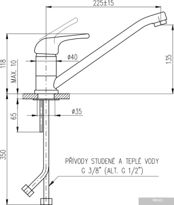 Смеситель Slezak RAV Sazava SA005.5