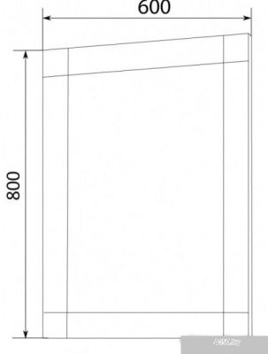 MarkaOne Зеркало Glass 60x80 У73243 (оникс)