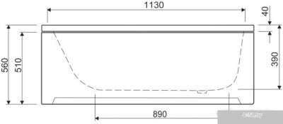 Ванна Cezares Eco 130x70
