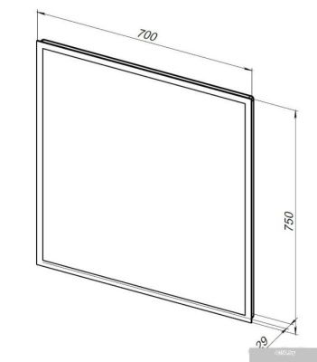 Aquanet Зеркало Оптима 70x75 Led 288964