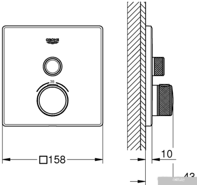 Смеситель Grohe Grohtherm SmartControl 29123000
