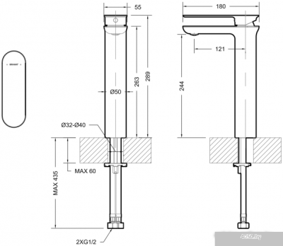 Смеситель Bravat Gina F165104C-A-ENG