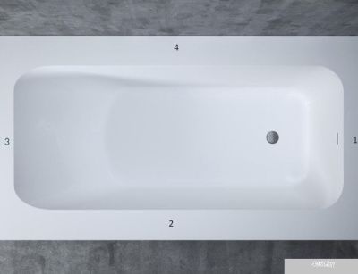 Ванна Salini Orlando Vasta Kit 190x100 102114M (S-Sense, матовый)