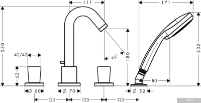 Смеситель Hansgrohe Logis 71314000