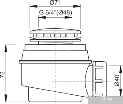 Сифон Alcaplast А47 D52