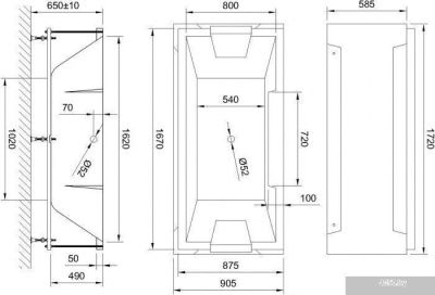 Ванна Royal Bath Triumph 170x87 RB665101 (с каркасом)