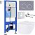 Roxen Antares 530185-01 в комплекте с инсталляцией StounFix Dual Fresh 6 в 1 966051 (кнопка: серый б