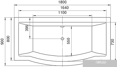 Ванна Aquatek Гелиос 180x90