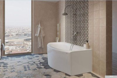 Ванна 1Марка Nega 170x94 (с каркасом и экраном)