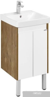 Акватон Тумба с умывальником Сканди Doors 45 1A2787K0SDZ90 (белый/дуб рустикальный)