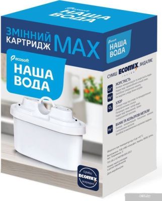 Картридж ECOSOFT Наша Вода MAX к фильтрам-кувшинам CMVKMAXNV