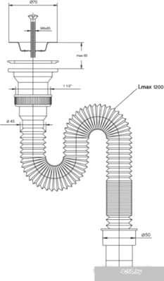 Сифон VIRPlast Элит 632