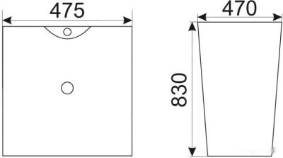 Умывальник CeramaLux NB145