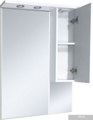 Misty шкаф с зеркалом Терра 70 (белый, правый)